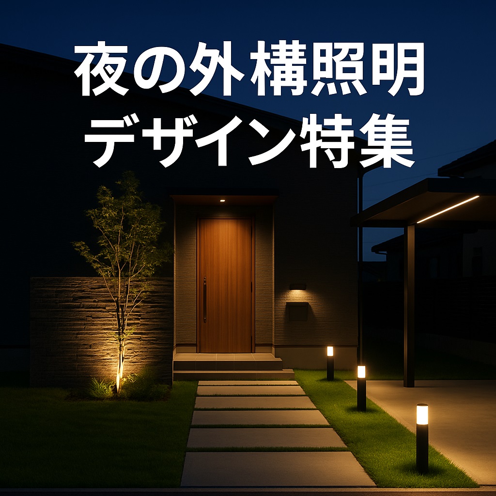夜の外構照明